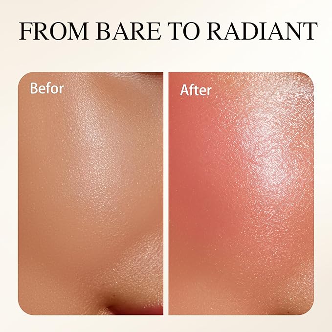 Luminous Blush Powder-Multi-Use Formula, Ultra-Fine & Smooth, Longer-Lasting Wear with Natural Luminous Glow (04#)