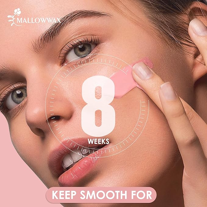 Hard Wax Beads for Hair Removal, 2LB – Premium Hair Removal Wax Refill for Sensitive Skin with Rose Formula, Ideal for Facial and Brazilian Areas