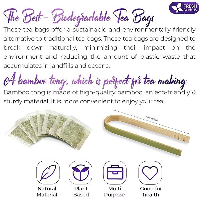 Refreshing Mint Herbal 60 Tea Bags – Special Blend Of Spearmint and Peppermint with Chamomile, and Top Herbal Ingredients for Digestive Comfort & Relaxation, Caffeine-Free, Naturally Sweet, Non GMO