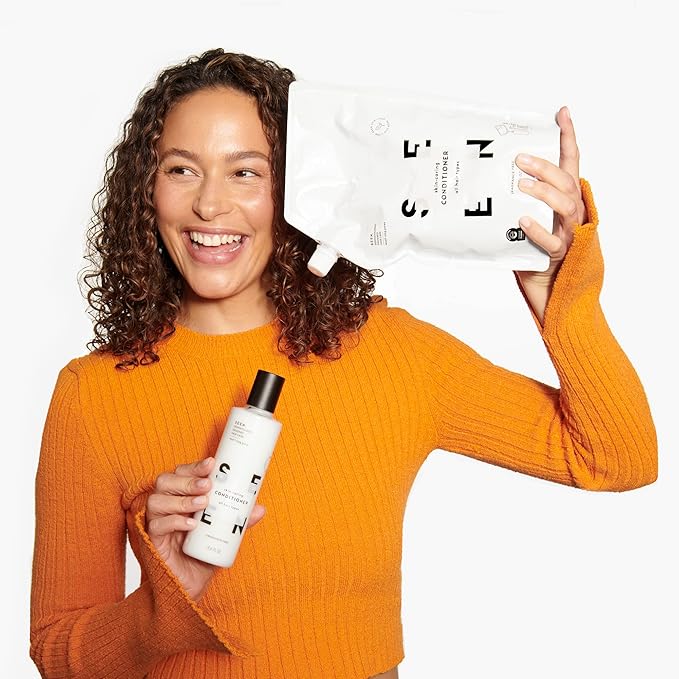 SEEN Conditioner Eco-Refill, Fragrance Free - Non-Comedogenic & Hair Conditioner- Dermatologist-Developed - Safe for Sensitive & Acne Prone Skin