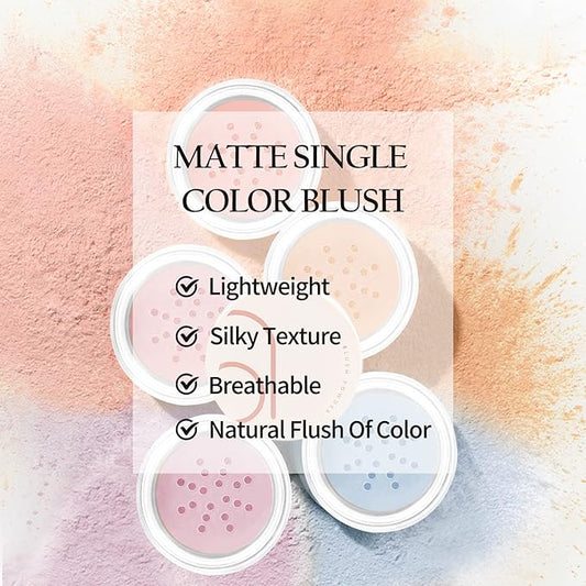 Boobeen Matte Blush Powder - Natural Pink Face Blush, Easily Blends, Satin Matte Finish
