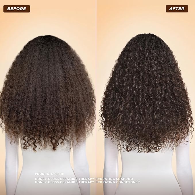 Gisou Honey Gloss Ceramide Therapy Hydrating Conditioner – Smooths, Detangles & Adds Shine with Mirsalehi Honey & Ceramides, 6.8 Fl Oz