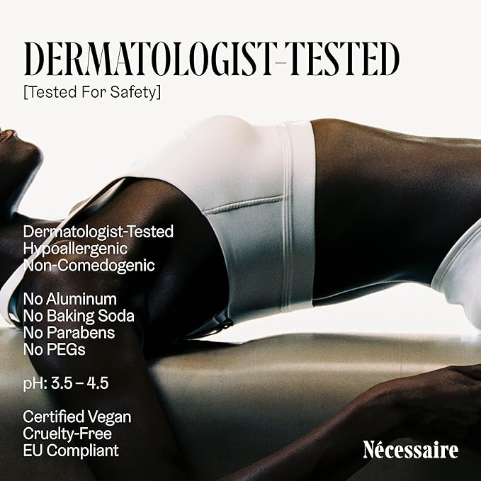Nécessaire The Deodorant Gel - Clinical Deodorizing Treatment with 5% AHA. Vitamin B5 + B3. No Bumps. No Discoloration. Dermatologist-Tested. 1.7oz