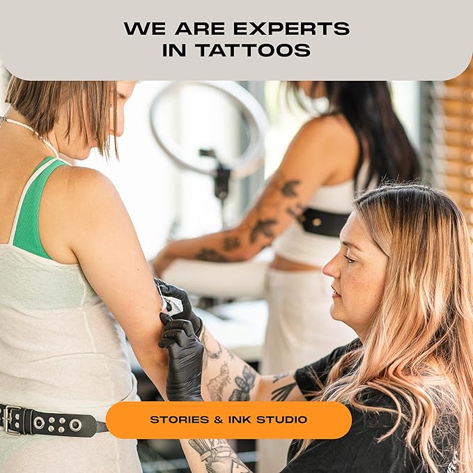 Stories & Ink Tattoo Care | DAILY MOISTURIZER for healed skin - with Advanced UV Ink Protection to Prevent Tattoo Fading, Protects & Hydrates Healed Tattoos, 200 mL / 6.8 Fl Oz