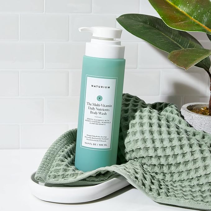 Naturium The Multi-Vitamin Daily Nutrients Body Wash, Hydrating Cleanser, 16.9 oz