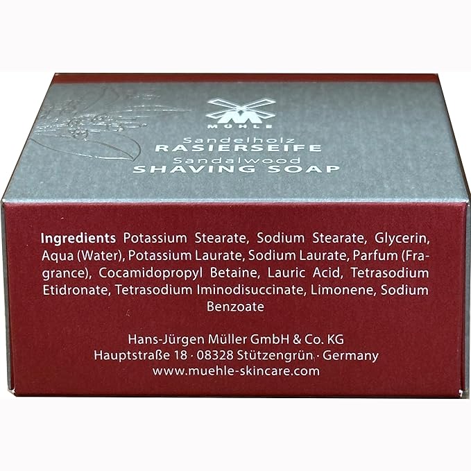 MÜHLE SHAVE CARE Shaving Soap - Sandalwood Luxury Shaving Soap for Men, Rich Lather, Lightly Scented,65g