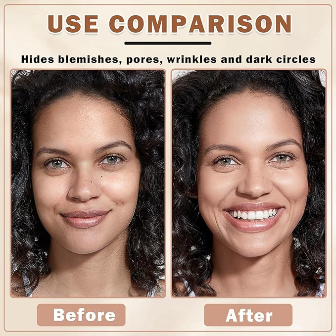 Airbrush Foundation Makeup Spray Full Coverage Foundation for Mature Skin,Long-lasting Airbrush Flawless Setting Spray,Waterproof Foundation for Smooth Radiant Skin (05 Light)