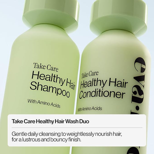 Eva NYC Gentle Daily Cleansing Shampoo and Conditioner Set - Weightless Healthy Hair with Amino Acids for Moisture + Shine - Removes Oil - Fine to Medium Hair - Lavender Scent - 10 fl oz (Pack of 2)