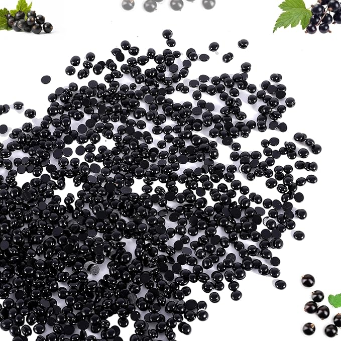 5 lb Hard Wax Bulk for Hair Removal, Gentle Rose Waxing Beads for Brazilian Bikini Waxing on Full-Body Sensitive Skin Face Leg Armpit Back Chest Coarse and Fine Hair Removal, with 10 Sticks, Black