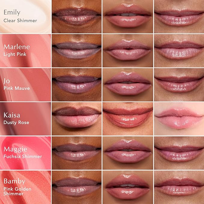 Thrive Causemetics Sheer Strength Lip Plumping Peptide Gloss, Lip Plumper with Vitamin E, Peptides, Plumps, Smooths & Hydrates Lips, High Shine, Vegan & Cruelty Free, Maggie (Fuchsia Pink Shimmer)