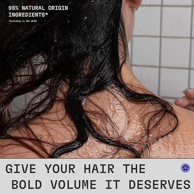 Bold Volume Hair Conditioner, EWG Verified, Infused with Rice Protein and Biotin, For Fine Hair, Volumizing + Texture, Clean Ingredients, Vegan, Fruity Scent, 8 Fl Oz