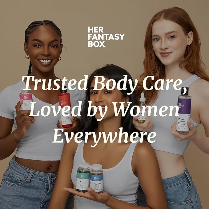 Her Fantasy Box | Everywhere Deodorant | with Probiotics - Mint Scent | Aluminum-Free, Naturally Absorbs Moisture | Fights Odor & Bacteria | Skin-Improving Formula