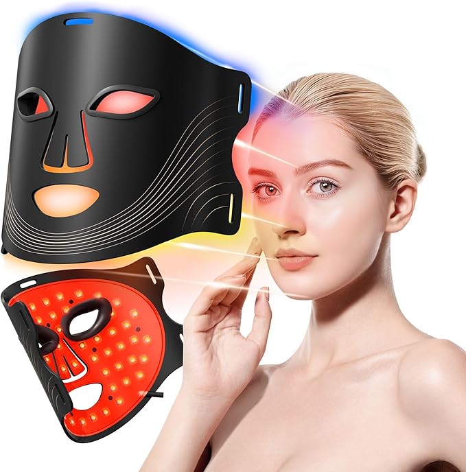 LED Light Therapy Device(KFB290), Red Light Therapy for Face, Near-Infrared 850NM±5NM LED Face Mask Light Therapy