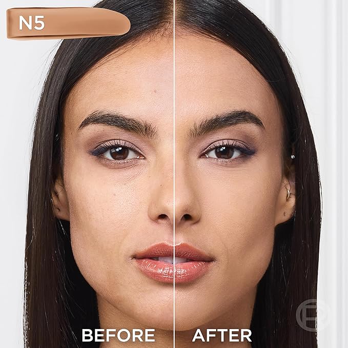 L'Oreal Paris True Match Super-Blendable Foundation, Medium Coverage Liquid Foundation Makeup, N5, Medium, 1 Fl Oz