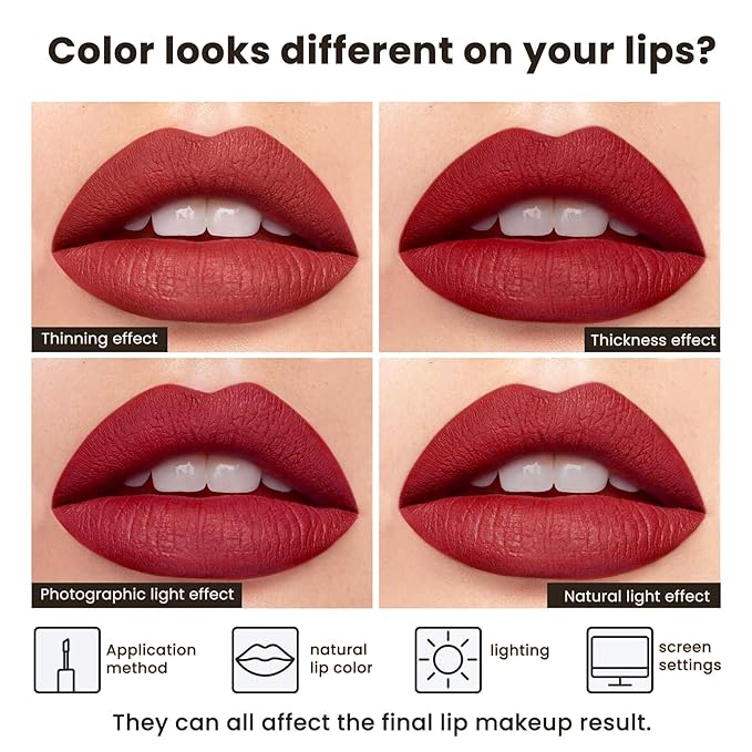 Pink Orange Matte Liquid Lipstick,Super Stay Highly Pigmented Rich Lip Colors Smudge Proof Waterproof Transfer-Resistant (Nude Pink)