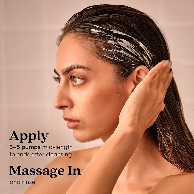 Fable & Mane Hydrating Conditioner, Nourishes Dry, Damaged Hair. Reduces Frizz with Turmeric and Coconut Oil. For Medium to Thick Hair Types