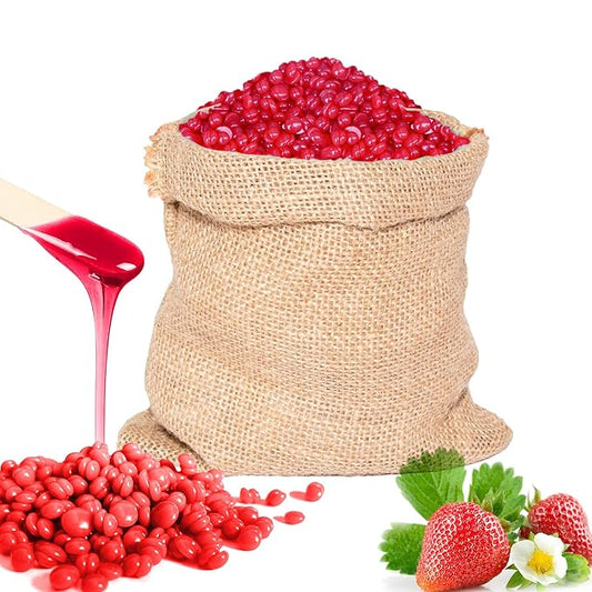 5 lb Wax Beads for Hair Removal, Salon-Quality Refill Bulk Waxing Bead for Bikini, Legs, Armpits, Body, Face, Sensitive Skin Coarse and Fine Hair, At-Home or Professional Use, Christmas Red