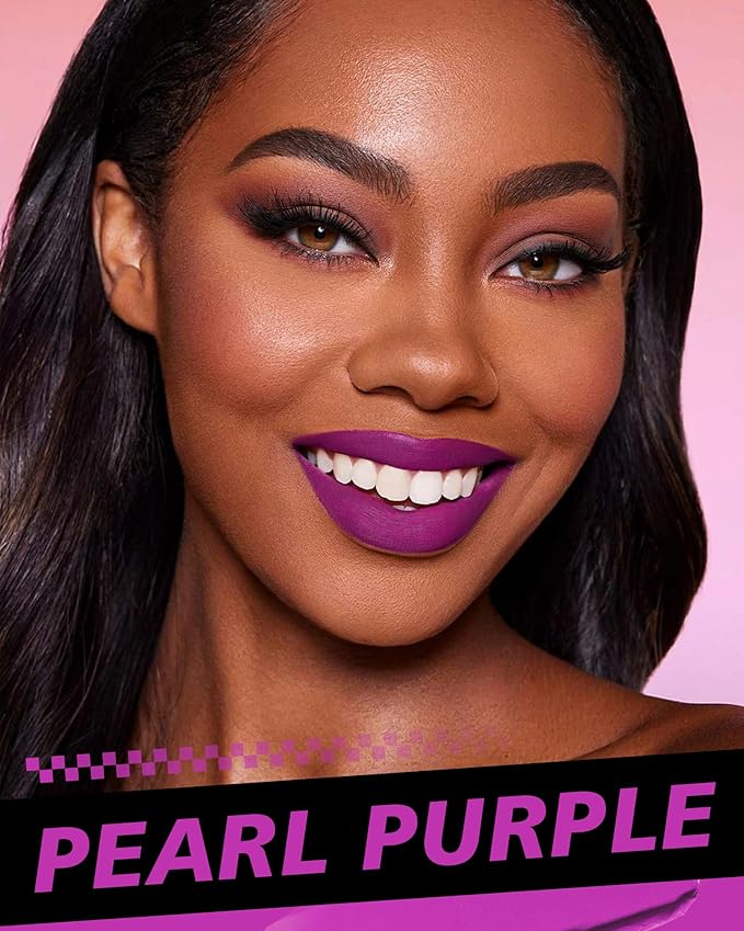 Red Lipstick Set Long Lasting 3Pc Matte Liquid Lipsticks for Women Non Transfer Smudgeproof Red Purple Orange Lipstick Kit Cruelty Free Lip Color, 13/45/51