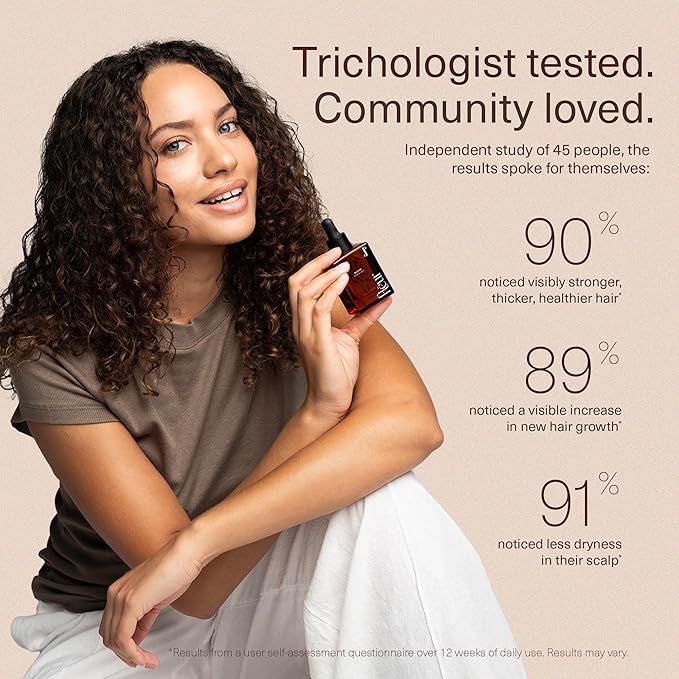 Bloom Clinically Proven Copper Peptide Hair Serum for Hair Growth - Non-Greasy & Lightweight Advanced Multi-Peptides for Women w/Thinning Hair - Promotes Fullness, Reduces Shedding - Made in USA