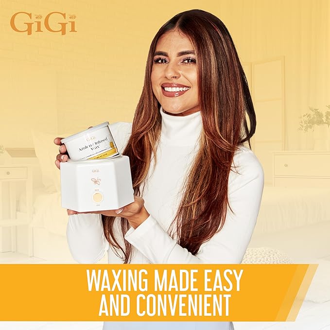 GiGi Hair Removal Wax Warmer, Waxing Kit, Space Saver, Compact, Accomodates 8 oz and 14 oz Wax Cans, 1 Pack