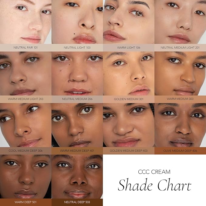 CLE Cosmetics CCC Cream (Warm Medium 303 / SPF 50) - Color Correcting With Sunscreen - Lightweight, Hydrating Foundation - BB & CC Hybrid - Light to Medium Coverage - 1 fl oz