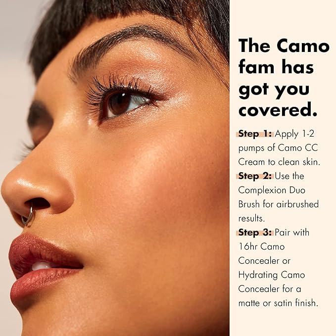 e.l.f. Camo CC Cream, SPF 30 Color-Correcting Medium-To-Full Coverage Face Foundation, Delivers An Airbrushed Finish, Vegan & Cruelty-Free, Deep 540 N