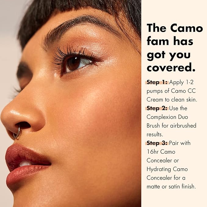 e.l.f. Camo CC Cream, SPF 30 Color-Correcting Medium-To-Full Coverage Face Foundation, Delivers An Airbrushed Finish, Vegan & Cruelty-Free, Fair 120 N