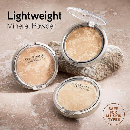 Physicians Formula Mineral Wear Talc-Free Face Powder, Light Coverage Mineral Makeup for Sensitive Skin – Buff Beige
