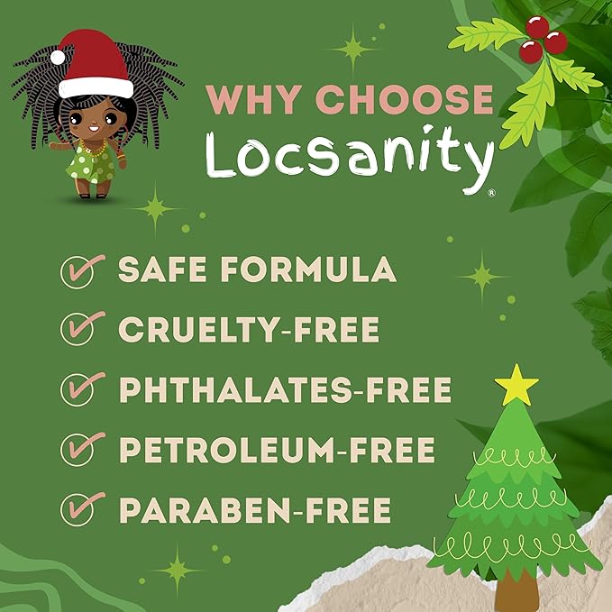 Locsanity Dreadlock Hair Scalp Detox - Deep Clean Dreadlock Powder, Cleansing Conditioner - Natural Hair Cleanser for Build Up - ACV Alternative, Loc Care and Maintenance Products