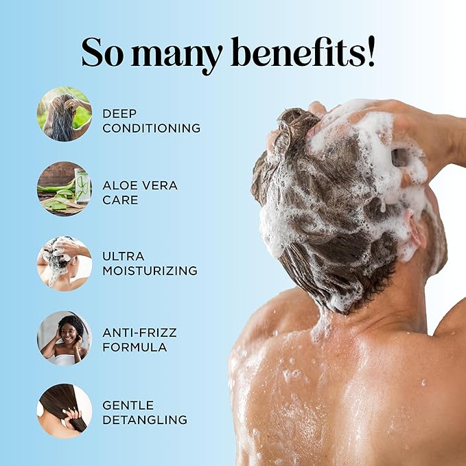 Leave In Conditioner for Dry Damaged Hair - Ultra Moisturizing Deep Conditioner for Dry Damaged Hair and Frizz Control with Silk Amino Acids - Smoothing Leave In for Curly Hair Moisturizer