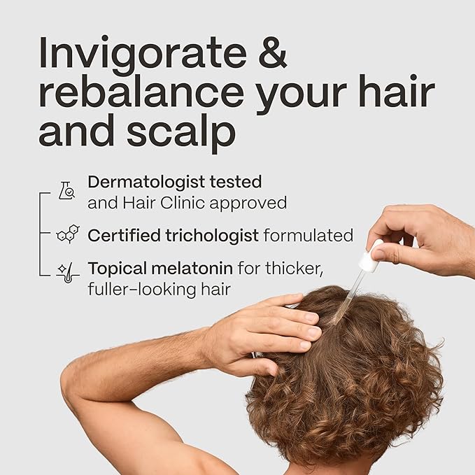 NutraM™ Hair Growth Serum – Dermatologist Tested, Approved* by American Hair Loss Association | Scalp DHT Blocker for Thinning Hair Men and Women, Backed by 20 Years of Hair Regrowth Clinic Experience