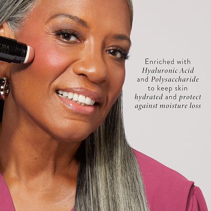 LAURA GELLER NEW YORK Serum Blush Tint, Lightweight Liquid Blush for Cheeks, Weightless Watercolor Sheer Finish, Poppy Peach