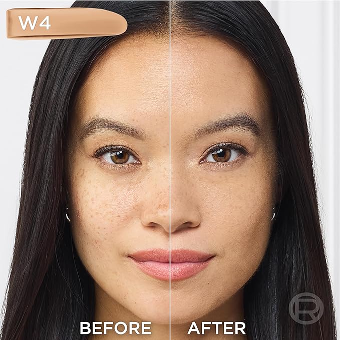 L'Oreal Paris True Match Super-Blendable Foundation, Medium Coverage Liquid Foundation Makeup, W4, Light Medium, 1 Fl Oz