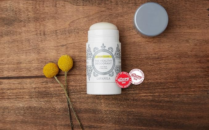 Lavanila Sport Luxe Aluminum Free Deodorant, 2oz - Triple Odor Protection, Fresh Scent - Solid Stick Deodorant for Men & Women, Vegan