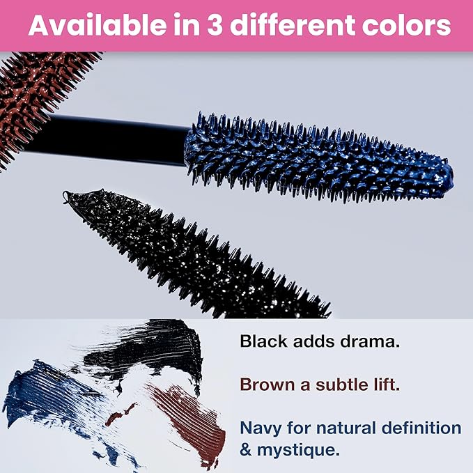 Prime Prometics PrimeLash Mascara for Older Women – Volumizing, Incredible Length in 2 Coats – Long-Stay, Zero Clumps, Hypoallergenic (Blue)