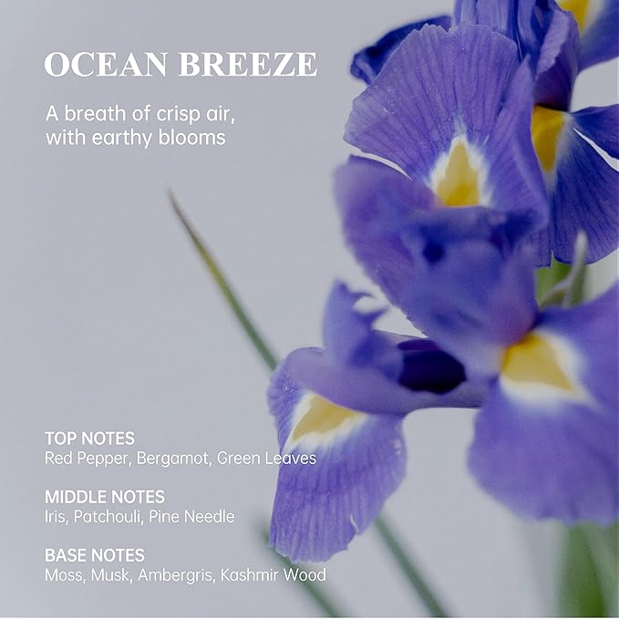 Atom Fresh Natural Deodorant Solid Stick – 72H Triple Odor Defense – Aluminum-Free, Baking Soda-Free – With Amino Acids, Mineral Powder, Plant-Based Starch – Ocean Breeze – Skin Safe – 2.9 oz