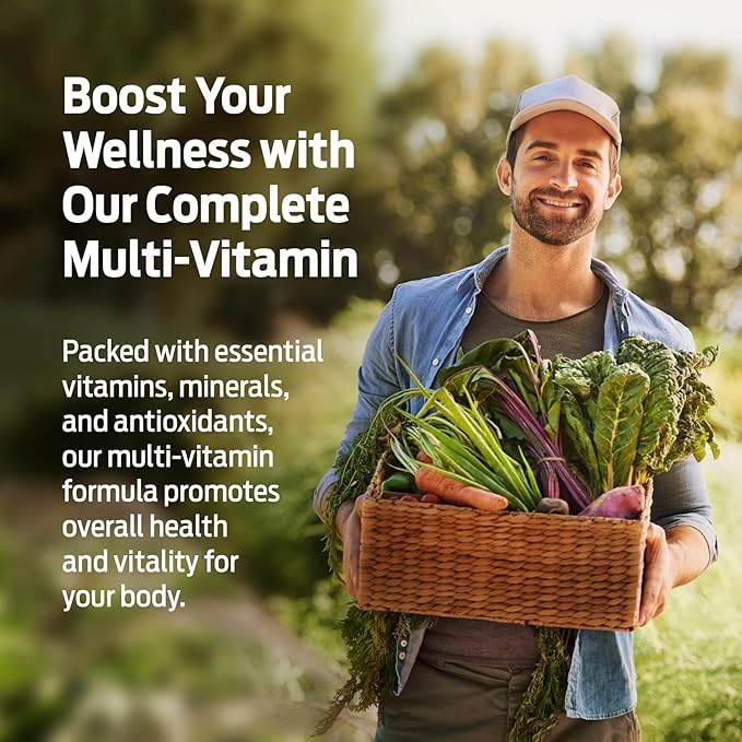 ForestLeaf Daily Vitamin Multivitamin for Men, Multi-Vitamin for Men - Mens Multivitamins & Multiminerals Supplement | All Essential Vitamins Needed for Health, Longevity & Energy | 60 Veg Caps