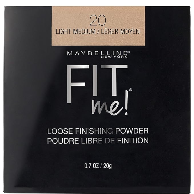 Maybelline Fit Me Loose Setting Powder, Face Powder Makeup & Finishing Powder, Light Medium, 1 Count