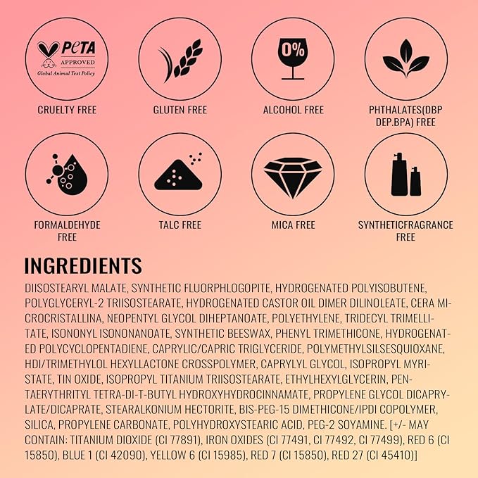 Oulac Glitter Lipstick for Women with Metallic 3D Shine Lightweight Hydrating Formula, High Impact Lip Color, Vegan Beauty, Sheer Coverage Lip Makeup, Christmas Gifts for Women, Me Time(24)