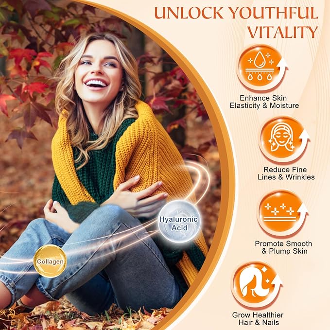 NATURE TARGET Multi-Collagen-Peptides-Powder for Joint Support, Hydrolyzed Collagen for Women Men with MSM + GC, Type I II III V X Collagen for Skin Hair & Nail, Non-GMO, 50 Servings