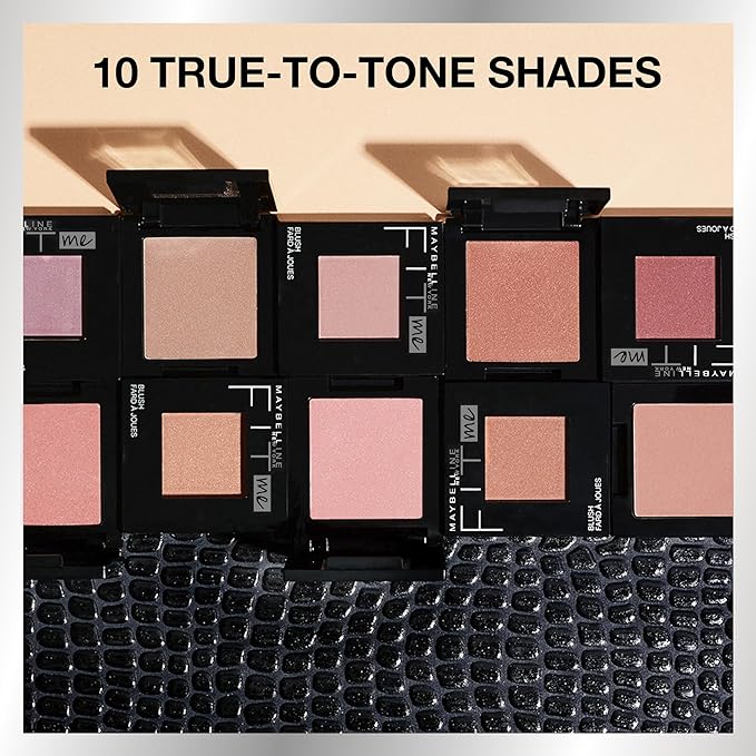 Maybelline Fit Me Powder Blush, Lightweight, Smooth, Blendable, Long-lasting All-Day Face Enhancing Makeup Color, Berry, 1 Count