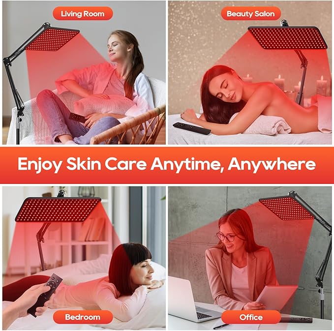 Red Light Therapy, Infrared Redlight-Therapy for Body and Face Lamp Device with Remote Control, Gift for Women Wife Mom Sister Girlfriend