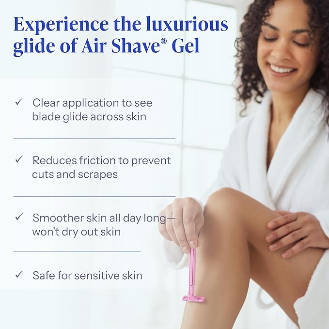 Tend Skin Air Shave Gel Advanced Hydrating & Moisturizing Formula, Provides Natural Protection, Silky Smooth Skin & Seamless Hair Removal, 8 Oz