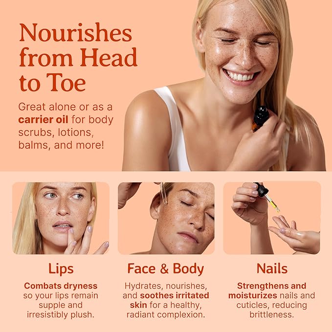 Bella Terra Oils - Organic Carrot Seed Oil 2 oz - Cold-Pressed Elixir, Abundant in Vitamin A & E, Beta-Carotene Richness, Ideal for Nourished Skin Radiance