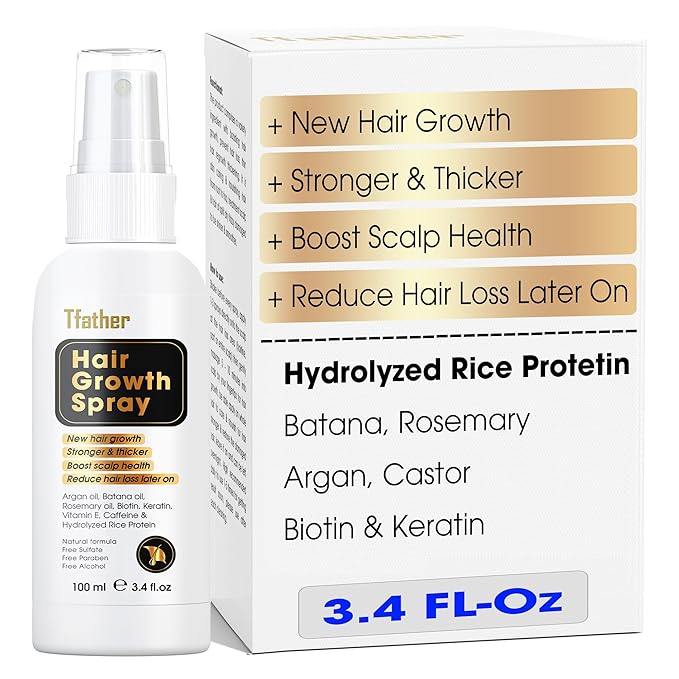 Herb Hair Growth Oil Spray for Women Men - Dry Scalp Hair Growth Serum for Combat Hair Loss, Strengthening, Boost Scalp Health to Stimulate Thinning Hair Regrowth Thicker & Longer