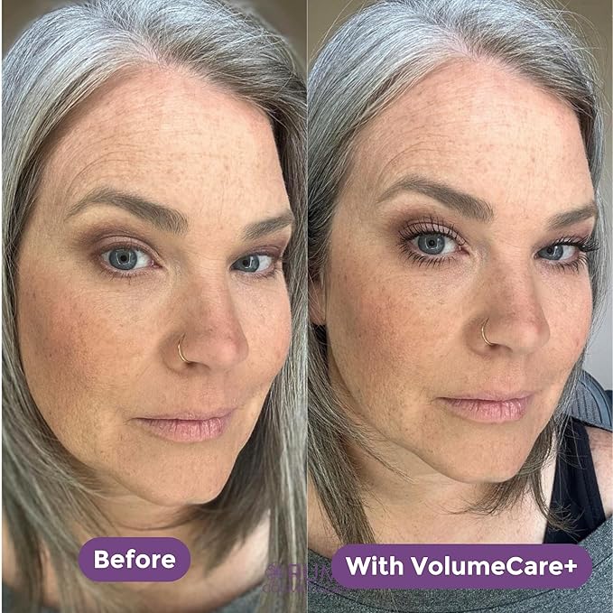 Rumi Cosmetiques VolumeCare+ Mascara For Mature Women - Extreme Length and Volume 2-in-1 Formula - No Clumps or Flaking, Long-Wearing, Hypoallergenic Mascara For Sensitive Eyes (Dark Brown)