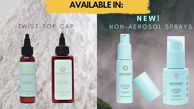 Dry Shampoo Powder | Non-Aerosol | Natural & Organic | Jumbo Size | Made in USA, No Benzene, Vegan, Cruelty Free, For All Hair Colors, Talc Free | Lavender Oil Scent | 1.6 Ounce-Sustainable Packaging