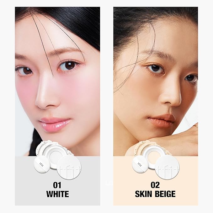 TFIT Translucent Set Finishing Powder - Sebum Control Face Loose Powder, Matte & Silky Finish, Lightweight, Long-lasting, Korean Makeup Setting Powder, 0.24 Oz. (04 Lavender, 0.24 Oz.)