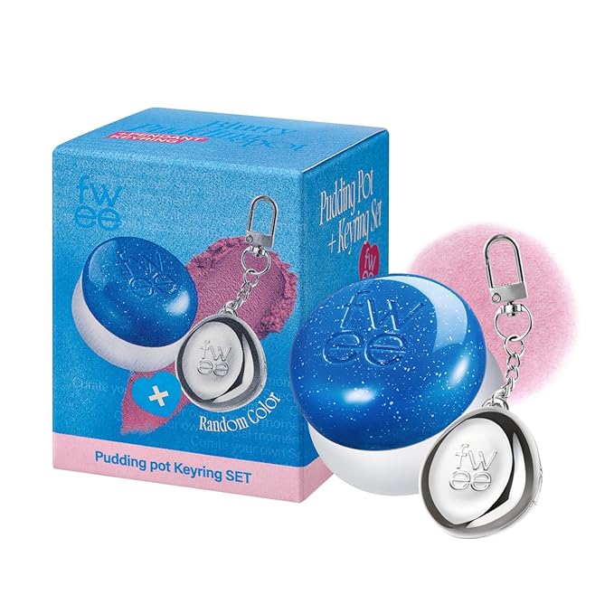 Blurry Pudding Pot + Keychain SET | Airbrushed Blush & Lip, Buildable Pigment, Long-lasting, Lightweight, Easy to Blend, Natural Soft Matte Finish Makeup – Cool (Lavender Pink) | 0.17 oz