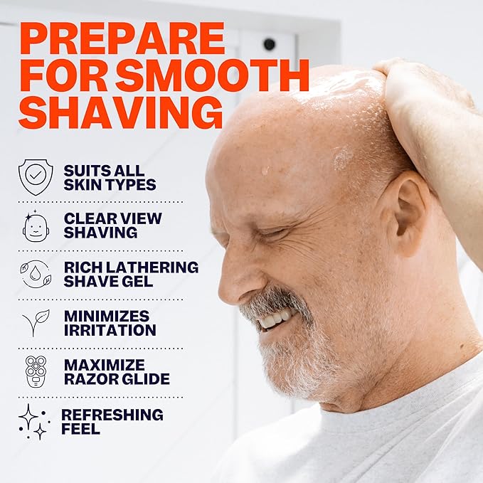 Freebird Shave Gel for Men - 60mL Ultra Smooth, Sensitive Skin Formula Ideal for Precision Shaving, Non-Foaming, Hydrating with Aloe Vera, Enhanced Glide, Travel Size, Compatible with All Razor Types